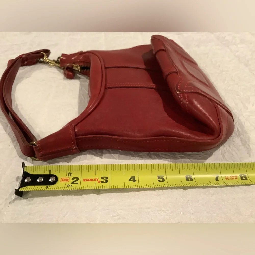 Coach Vintage Red Leather Amanda Bag